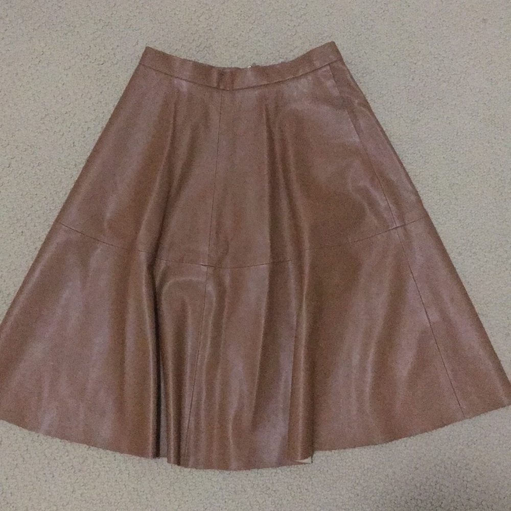 FOREVER 21 camel pleather skirt